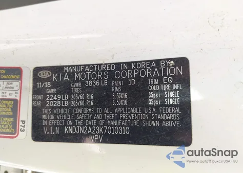 2019 Kia Soul из США, поврежденный, VIN KNDJN2A23K7010310